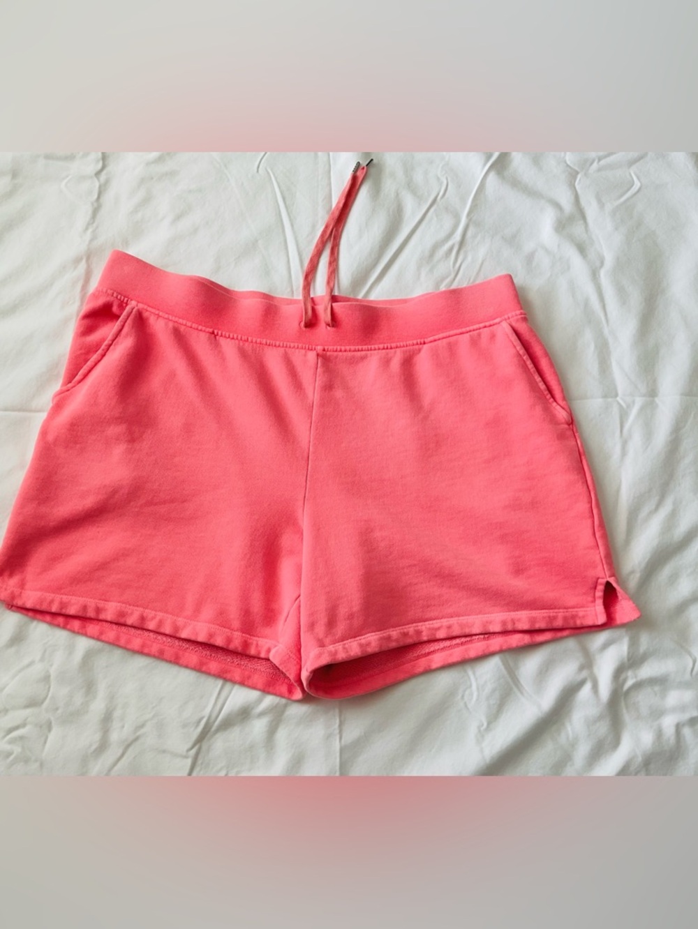 Talbots Orange Coral Stretch Drawstring Waist Shorts Size Petite X Large